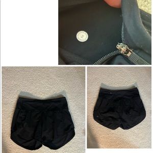 Lululemon size 2 tall black hotty hot shorts